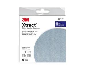 3M Xtract Net Disc 310W, 28966, 2x80+, 2x120+, 2x180+, 2x320+, 125 mm x NH, 8 por interior, Paquete múltiple de trabajo