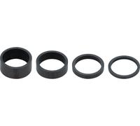 3min19sec Kit de espaciadores de juego de dirección de carbono negro one_size