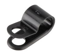 3min19sec Soporte de cable para fijación en ojales negro 12.7 mm