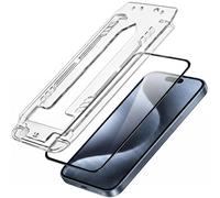 3mk, Lote de 2 Cristal Templado para iPhone 15 Pro con Marco Aplicador