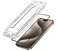 3mk, Lote de 2 Cristal Templado para iPhone 15 Pro Max con Marco Aplicador