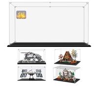 3mm Acrílico Vitrina Expositora 55x35x30 para Lego Modelo 21343 21321 60372 71423 42620,Grande Transparente Caja de Exhibición