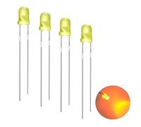 3mm LED Diodos, 120 Piezas Diodos Led Alta Luminosidad, Diodo Emisores de Luz para DIY Proyecto Científico LED Electrónicos de Iluminación, Amarillo
