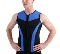 3mm Neopreno Traje De Neopreno Chaleco Traje De Neopreno Sin Mangas con Cremallera Frontal, para Natación Buceo Surf (Color : B, Size : XL)