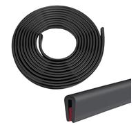 3mm x 3Metros Protector de Bordes para Chapas, Junta de Goma EPDM en Forma de U, Junta de Goma para Coche, Protector de Bordes para Puertas de Auto Autoadhesivo, Perfil de Protección de Borde de EPDM