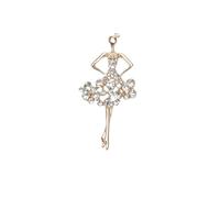 3MOG7Y1 Broches de bailarina esmaltados para mujer, alfileres de elfo con perlas y diamantes de imitación, accesorios para banquetes, fiestas, mochilas, S, Ágata