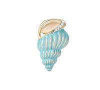 3MOG7Y1 Broches esmaltados de estrella de mar para mujer, unisex, diseño de concha de perla, alfileres de plantas marinas, banquetes, fiestas, mochilas, accesorios, 4x5cm, Ágata