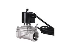 3MOG7Y1 Válvula solenoide de fuente de acero inoxidable 304 normalmente cerrada IP68 de 1-1/2 pulgadas, 110 V, 24 V, 12 V, 24 V, para subacuático