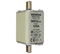 3NA3 832 | 3NA3832 | SIEMENS LV HRC FUSE ELEMENT, NH00, IN: 125 A, GG, UN AC: 500 V, UN DC: 250 V, FRONT INDICATOR, LIVE