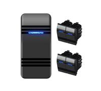 (3P Azul) Interruptor basculante de palanca para ATV, RV, auto, camión, coche, barco, 12 V, 24 V, botón pulsador,