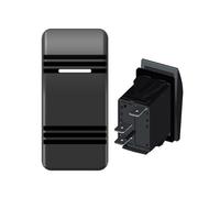 (3P Blanco) Interruptor basculante de palanca para ATV, RV, auto, camión, coche, barco, 12 V, 24 V, botón pulsador,