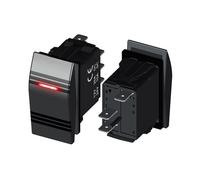 (3P Rojo) Interruptor basculante de palanca para ATV, RV, auto, camión, auto, barco, 12 V, 24 V, botón pulsador,