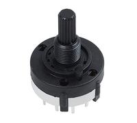 3P4T 3 4 Posiciones Interruptor giratorio selector de banda de oblea simple perilla