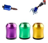 3pack Strong Magnetic Screw Ring for Drill, Magneticscrew Holder with Anti-Slip Design, 1/4 Inch/6.35mm Universal Screwdriver Head Magnetic Ring for Power Bits (D)