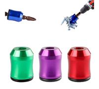 3pack Strong Magnetic Screw Ring for Drill, Magneticscrew Holder with Anti-Slip Design, 1/4 Inch/6.35mm Universal Screwdriver Head Magnetic Ring for Power Bits (A)