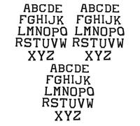 3Packs 78Pcs Black White Alphabet Patches Hot Melting Adhesive DIY Decorative Sew On Iron On Letters For Clothing Backpacks Kids Clothes Polyester Material 5x3.7cm