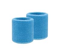 3Pairs 8×10CM Towel Sports Wristbands Tennis Sweat Bands Wrist Guard For Basketball Volleyball Fitness Sweatbands Wrap Padel Cuf para Gimnasio, Musculacion(Blue)