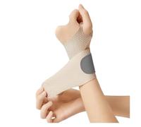 3Pairs Stretch Wrist Brace Adjustable Wrap Around Compression Strap Sports Unisex para Gimnasio, Musculacion(Skin)