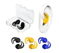 3Pares Tapones para Los Oídos para Natación, un conjunto de tres pares de tapones para oídos en colores de moda. Perfecto para compartir u otra ocasión - siempre la opción correcta