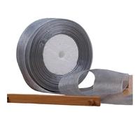 3pc 12mm 15mm 20mm 25mm 40mm 50mm White Organza Ribbon DIY Crafts Supplies Wedding Party Decoration Wrapping 50yards/Roll(Silver,25mm Organza)