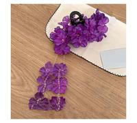 3pc Colorful Hydrangea Flower Hair Claw For Women Sweet Cute Petal Tassel Shark Clip Hairpin Accessories(Purple)