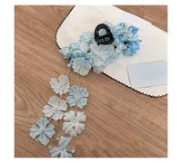 3pc Colorful Hydrangea Flower Hair Claw For Women Sweet Cute Petal Tassel Shark Clip Hairpin Accessories(Color14)