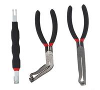 3pc Conector Eléctrico Alicates Set Para Automotriz Arnés De Cableado Maf Sensor Inyector Bobina De Encendido Herramienta De Eliminación Negro