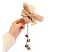 3pc Elegant Plush Hair Claw Bow Tassel Temperament Women Headdress Shark Clip Winter Accessories Cute