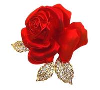 3pc Elegant Red Rose Brooch Accessory Pin Design
