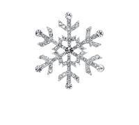 3pc Fashion Silver Series Pearl Flower Brooches Women Snowflake Rhinestone Brooch Pin Design Jewelry(XD1022-2)