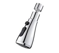 3pc Faucet Extender Metal Alloy,Three Modes,Head Water Saver Home Extended Shower Spray Filter Para Cocina(Two modes)