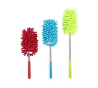 3PC Microfiber Extendable Hand Dusters Washable Dusting Brush with Telescoping Pole for Cleaning Car, Computer, Air Conditioning