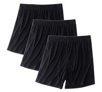 3PC Pantalones Cortos Mujer Ligero Pijama Moda Casual Verano Talla Grande Shorts Holgados Bermudas Color sólido Cintura Alta elástica Shorts Playa cómodo Pantalones Cortos de casa 2025