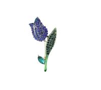 3pc Resin Tulip Brooch For Women Unisex Rhinestone Flower Pin Pearl Plant Lapel Banquet Party Backpack Gifts Jewelry Accessories(Color2 4284)