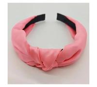 3pc Solid Headbands Fashion Wide Fabric Makeup Hairbands Women Girls Ladies Washing Hair Hoops Bezel Hair Accessories(Watermelon red)
