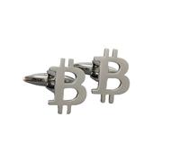 3pc Stainless Steel Cufflinks: Symbol Design, Fashionable Lapel Pin, Gifts For Friends(Silver)