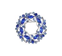 3pc Vintage Crystal Water-drop Brooches For Women Men Designer Elegant Rhinestone Flower Brooch Pin Party Office Jewelry Gift(BR2393-6)