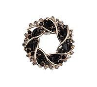 3pc Vintage Crystal Water-drop Brooches For Women Men Designer Elegant Rhinestone Flower Brooch Pin Party Office Jewelry Gift(BR2393-3)