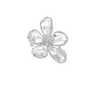3pc Women Girls Glass Flower Crystal Brooch Badges Elegant Lady Floral Clothing Coat Pin Jewelry Gift(Style 7)