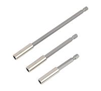 3PCS 1/4 Vástago Hexagonal Porta Brocas Magnético de Destornillador, Longitudes 75/100/150mm, puntas atornillador para Tornillos, vástago hexagonal Tuercas y Taladros, vástago hexagonal magnéticas