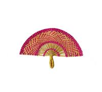 3pcs 16.5"*11" African Hand Fans Hand-woven/Decorative Fans, Wall Art Decor, with Leather Handles Men & Women for Wedding Celebration Birthday Theme Party Supplies Juneteenth(D)