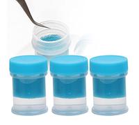 3pcs 40ml Limpiador de Pinzas de Extensión de Pestañas, Limpiador de Pinzas de Pestañas, Herramienta de limpieza de Pinzas de Extensión de Pestañas con Removedor de líquidos