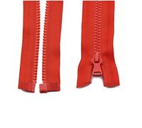 3pcs 5# 30/40/55/60/70/80/90cm de resina de la cremallera de duración indefinida de la cerradura auto Cremalleras rojo, 70cm