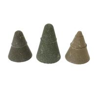3pcs 50 100 200 Konkegelform Diamant Polishing Radstein Schleifkopfkopffliesen Trimmbauer Marmorwinkel Mühle Werkzeugkegel Geformt