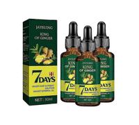 3pcs 7 Days Ginger Hair Growth Products Fast Promote Hair Regrowth Serum Anti Hair Loss Scalp Treatment Baldness Care Essential Oils