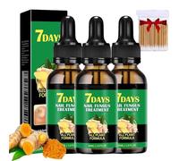 3Pcs 7 Days Ginger Nail Treatments,7 Days Ginger Cuticle Care Oil For Nails,Ginger Nail Growth Serum, For Strengthen Nails & Promote Nail Growth, Natural Plant Formul