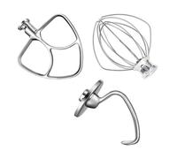 3PCS accesorios de batidora, compatible con Kitchenaid, K5WW 5K7SDH | Artisan, Classic, Classic Plus, Ultra Power, Accolade 400, K45, K45SS, KSM75, KSM90