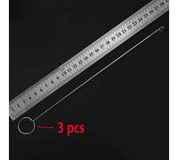 3pcs Agujas de Ganchillo Extra Largas, Agujas Metálicas con Gancho de Lengüeta para Tejer y Coser, Tirador Elástico de Cinturón DIY