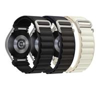 3Pcs Alpine Loop Correa para Samsung Galaxy Watch 7/6/5/4/FE 40mm 44mm/Watch 6 Classic 47mm 43mm/4 Classic 46mm 42mm/5 Pro 45mm Hombre,20mm Nailon G-Hook One Click Correas velcri Deportiva Correa