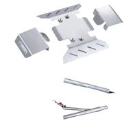 3pcs Armadura de chasis de chasis de Skid de Eje de Acero Inoxidable para 1 6 Escala RC Piezas de actualización del automóvil RC Compatible con SCX6 AXI05000